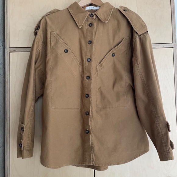 Maria Cher Co-ord Set in Khaki - Picture 2 of 16